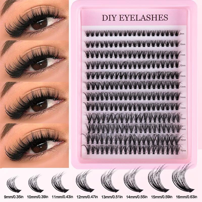 Eyelash Extensions - Natural Cluster Feathe-r Lash Kit DIY