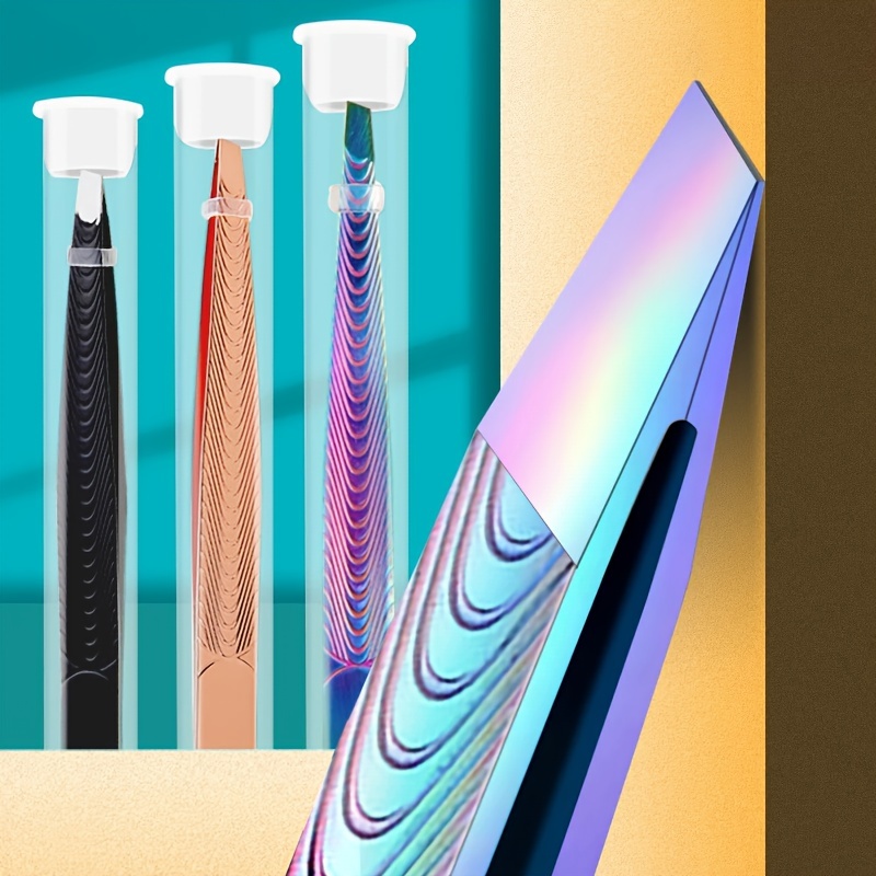 Eyelash Extension Remover - Stainless Steel Beard Tweezers Trimmer Gradient