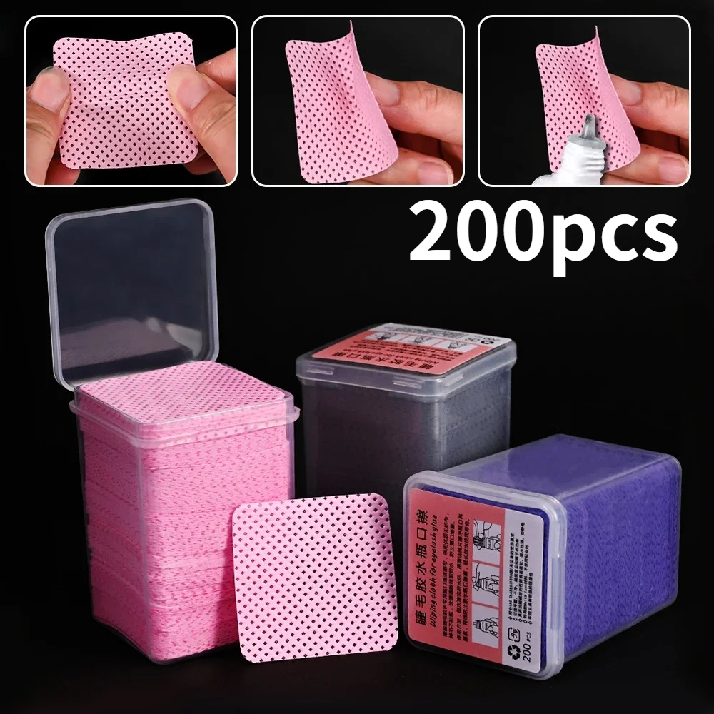 Eyelash Extension Remover - Wholesale 200Pcs/Box Nail Eyelash Glue Clean