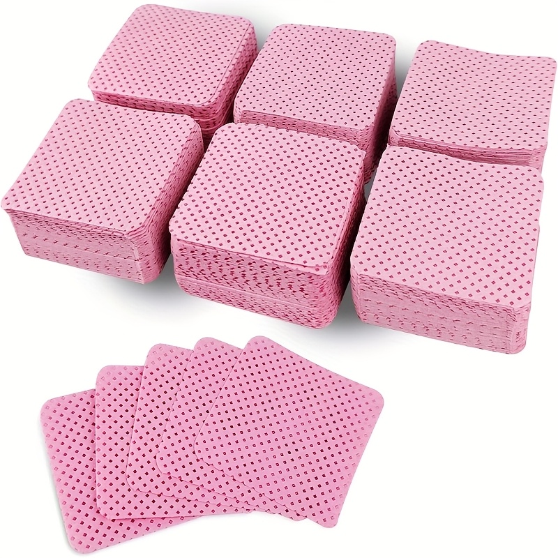 Eyelash Extension Remover - 50 Pieces of Velvet-Free Nail Wipes,
