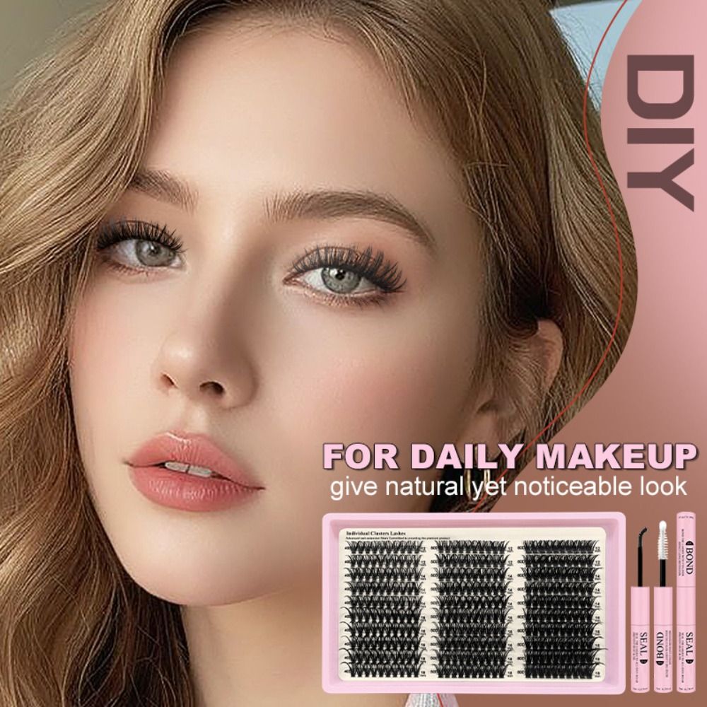 Eyelash Extension Wispy Look - Natural Look False Eyelashes Bond and