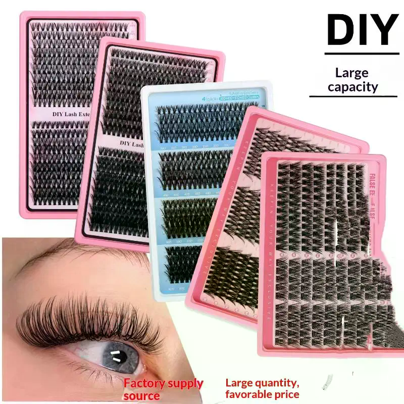 Eyelash Extensions - 176/300/320/400Pcs Fluffy Eyelash Extension Kit 30/40/50/60D
