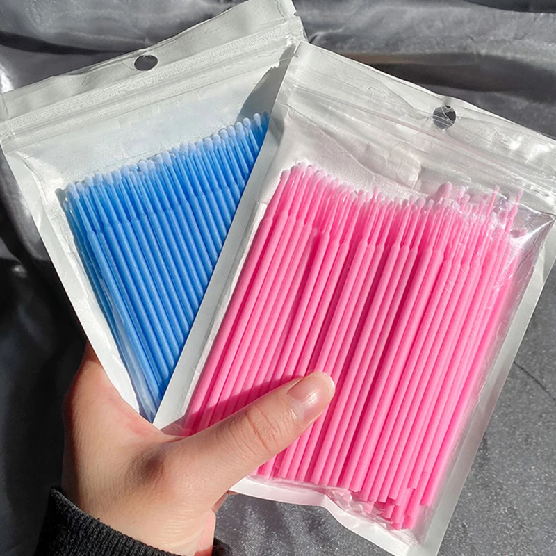 Eyelash Extension Remover - 100Pcs Eyelash Cleaning Brush Lash Extension
