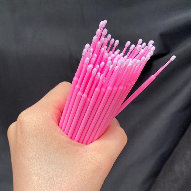 Eyelash Extension Remover - 100Pcs Eyelash Brush Lash Removing Swab