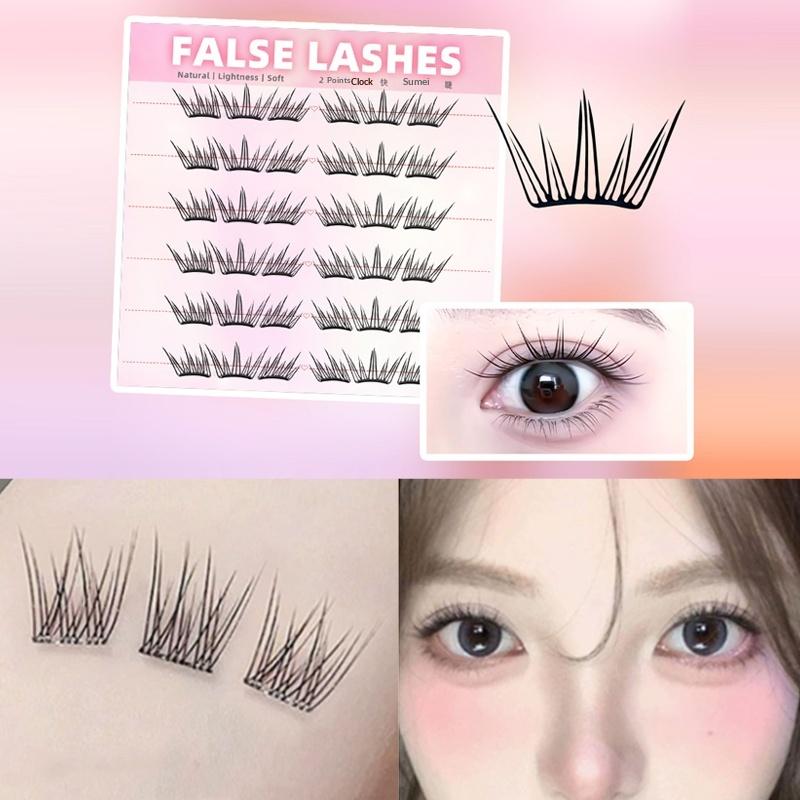 Eyelash Extensions - 6 Rows Dense Natural False Eyelashes