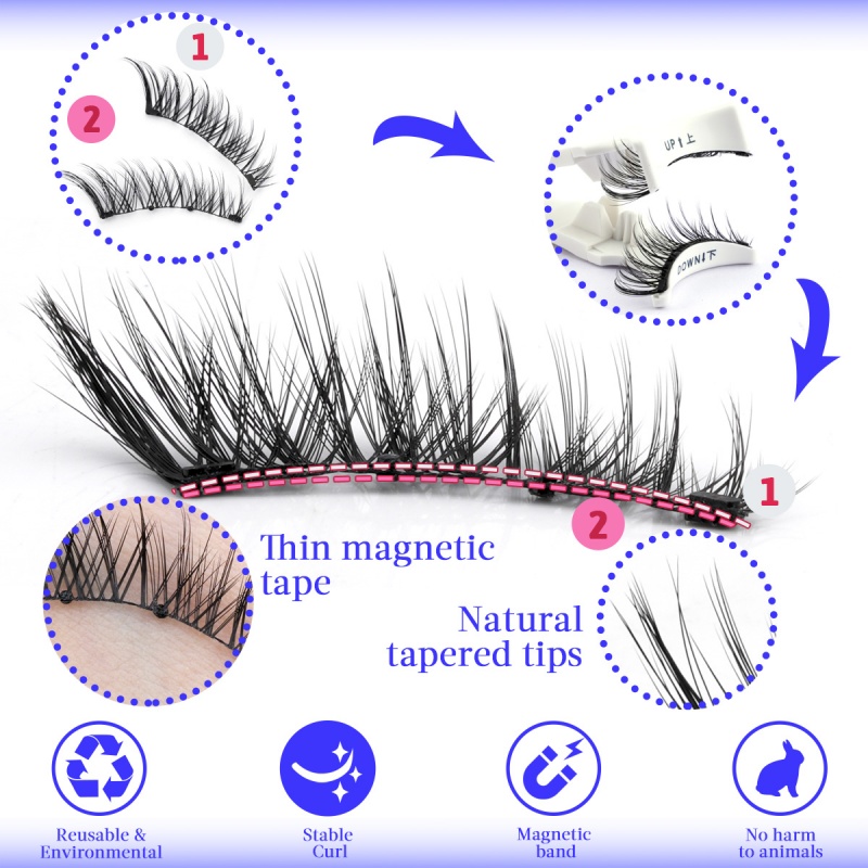 Magnetic Eyelash 1 Pair Natura - Faux Mink Lash reseña y precio