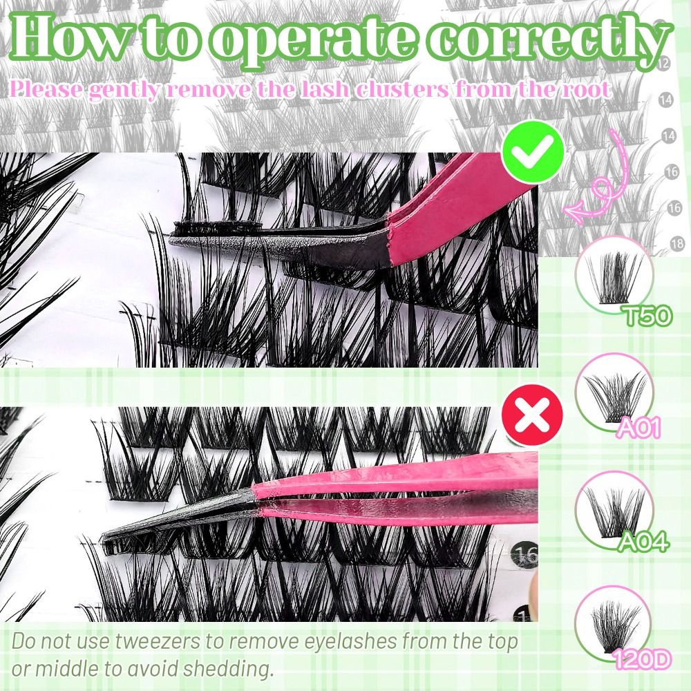 Natural Look False Eyelashes B - Eyelash Extension Wispy Look reseña y precio