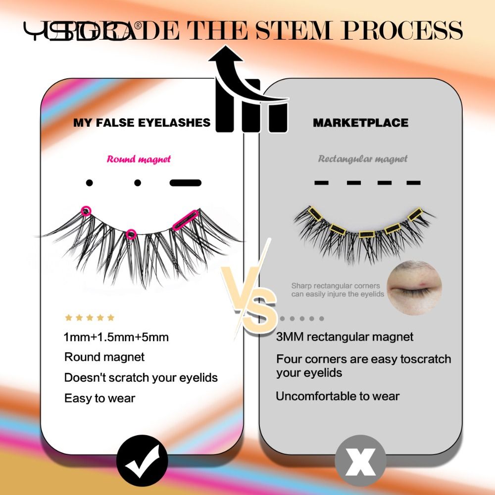 3 Pairs New YSDO Magnetic Lash - Faux Mink Lash reseña y precio