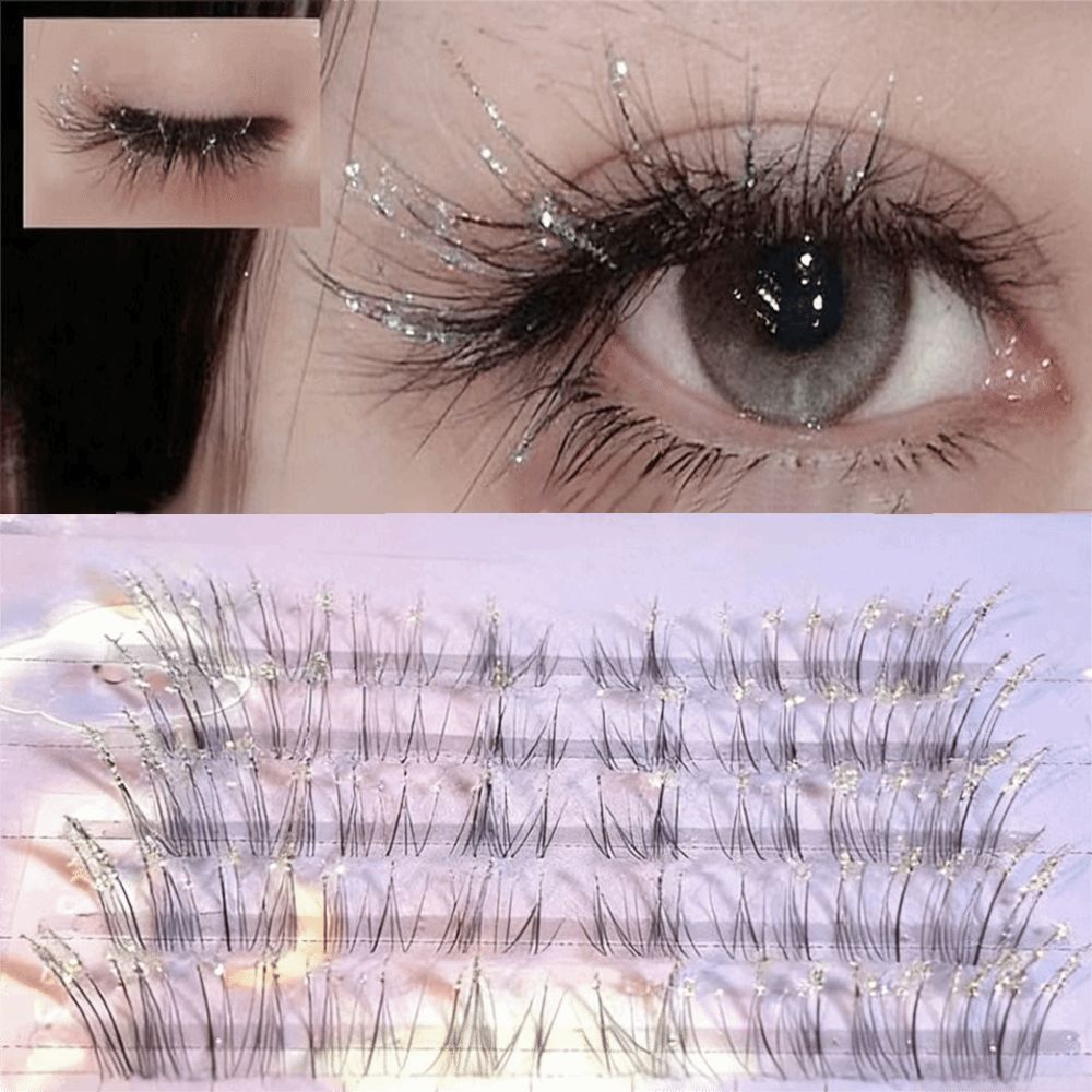 Shining Rhinestone Individual  - Eyelash Extension Wispy Look reseña y precio