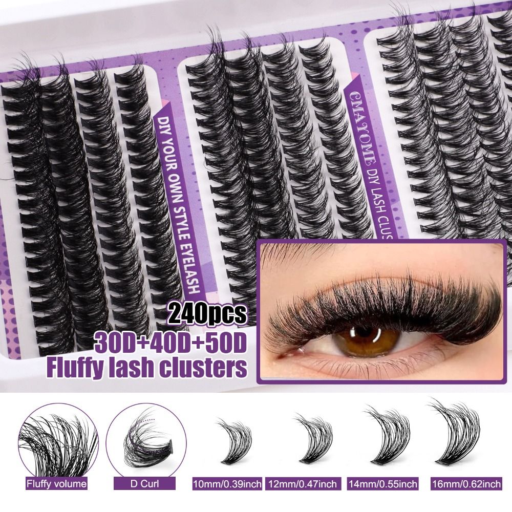 Natural Look False Eyelashes W - Eyelash Extension Wispy Look reseña y precio