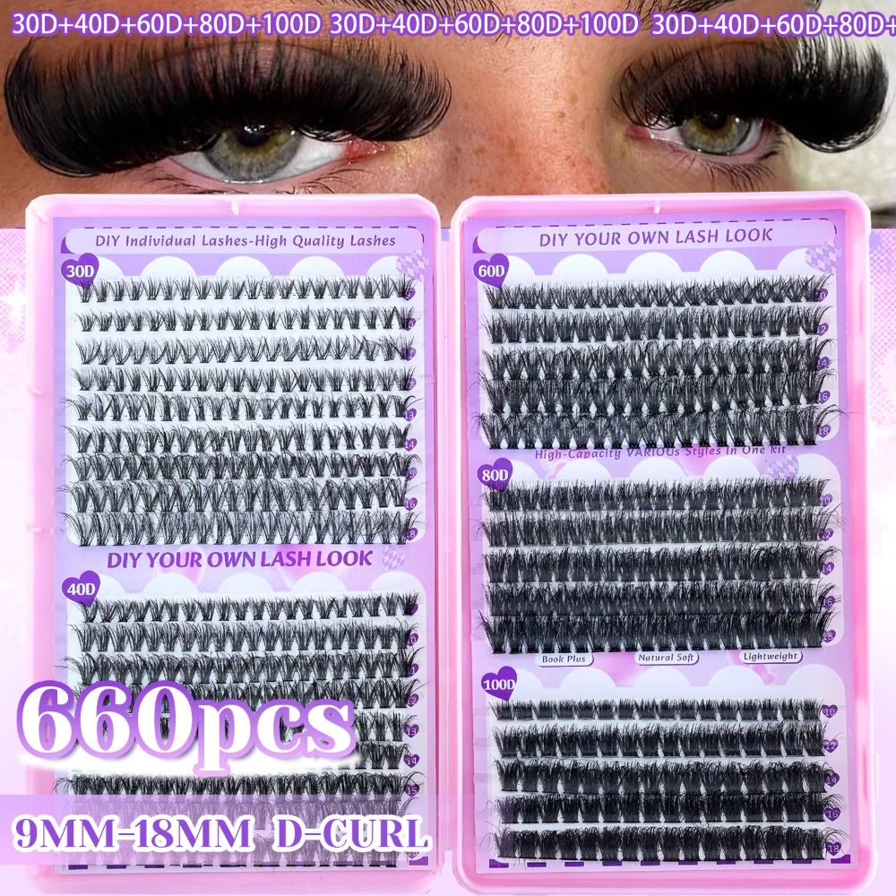 9-18mm Length False Eyelashes  - Eyelash Extension Wispy Look reseña y precio