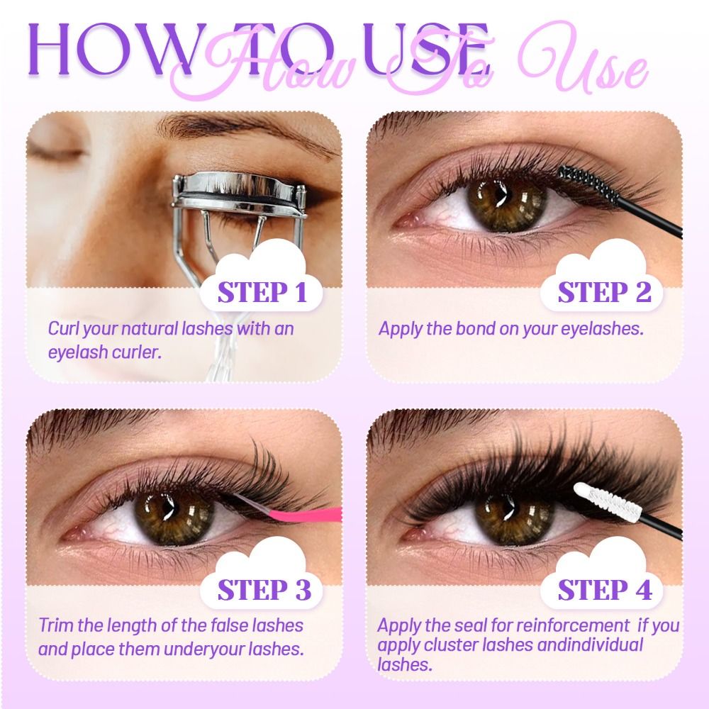 9-18mm Length False Eyelashes  - Eyelash Extension Wispy Look reseña y precio