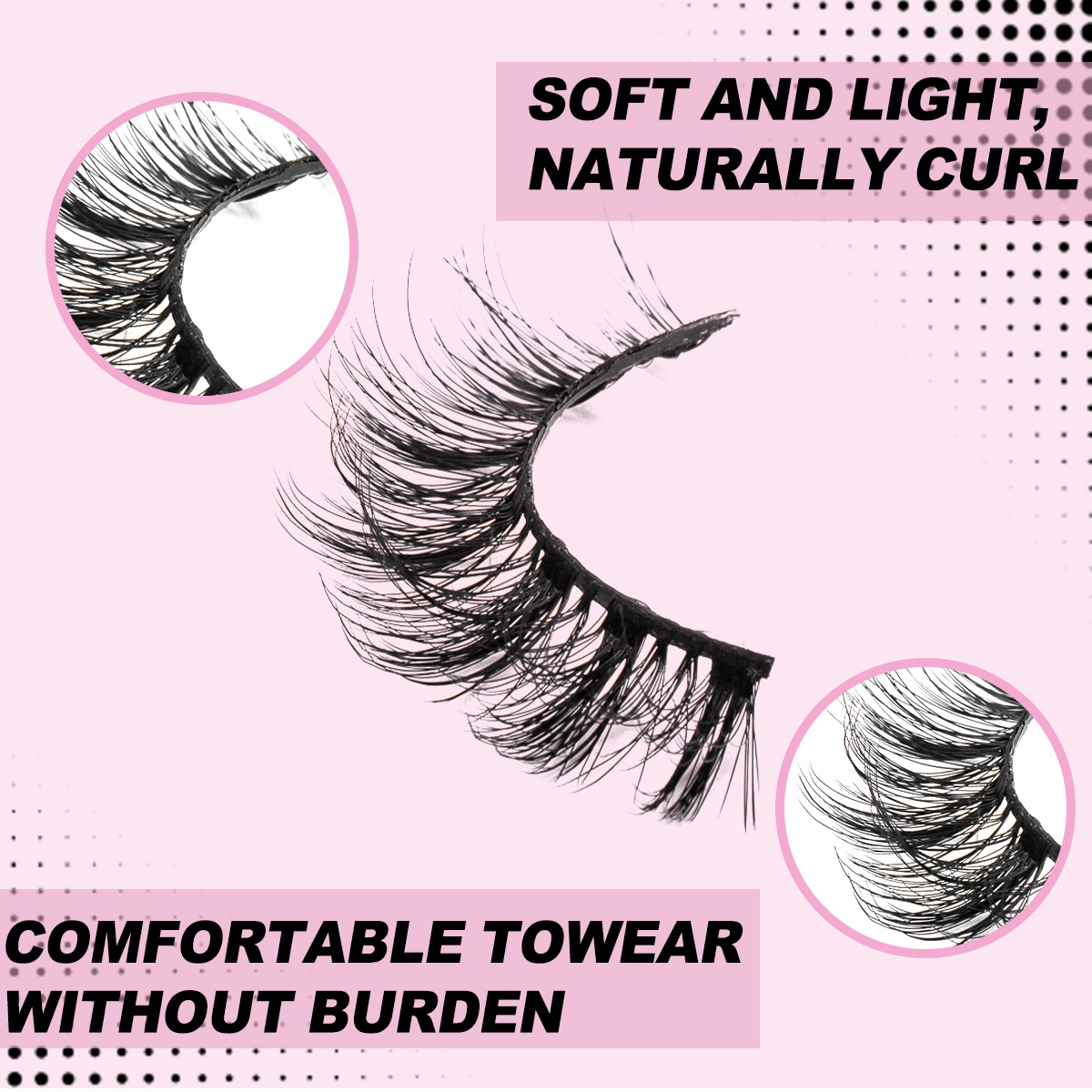 Cat Eye Lashes Faux Mink Eyela - Eyelash Extension Wispy Look reseña y precio