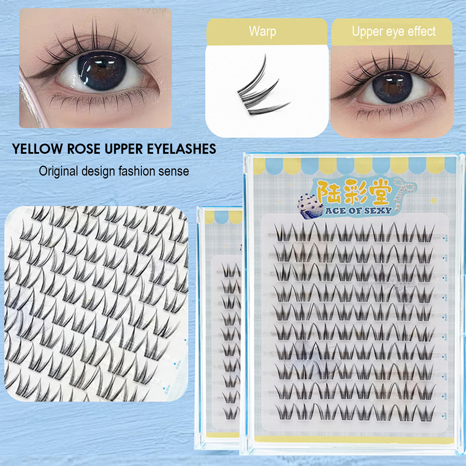 wispy False Eyelashes 10 Rows  - Eyelash Extension Wispy Look reseña y precio