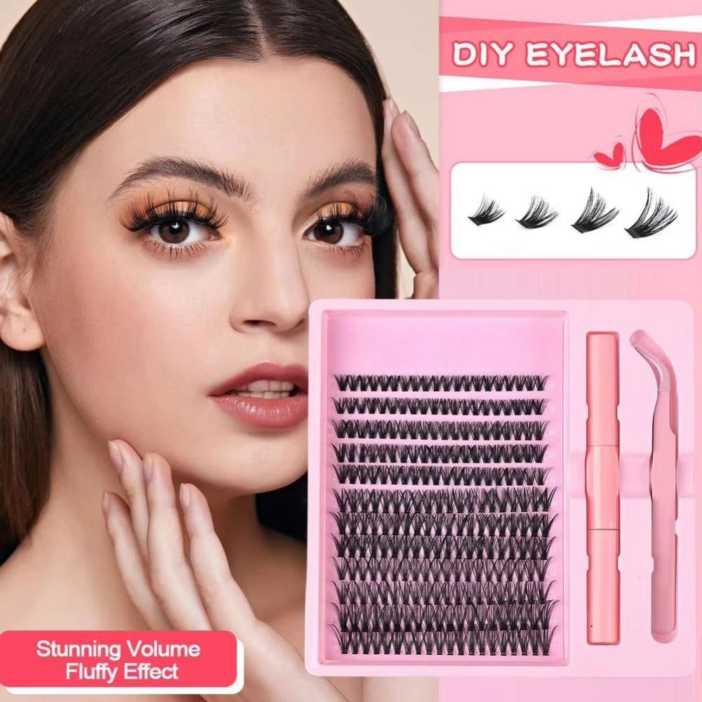 12 Rows Natural Look False Eye - Eyelash Extension Wispy Look reseña y precio