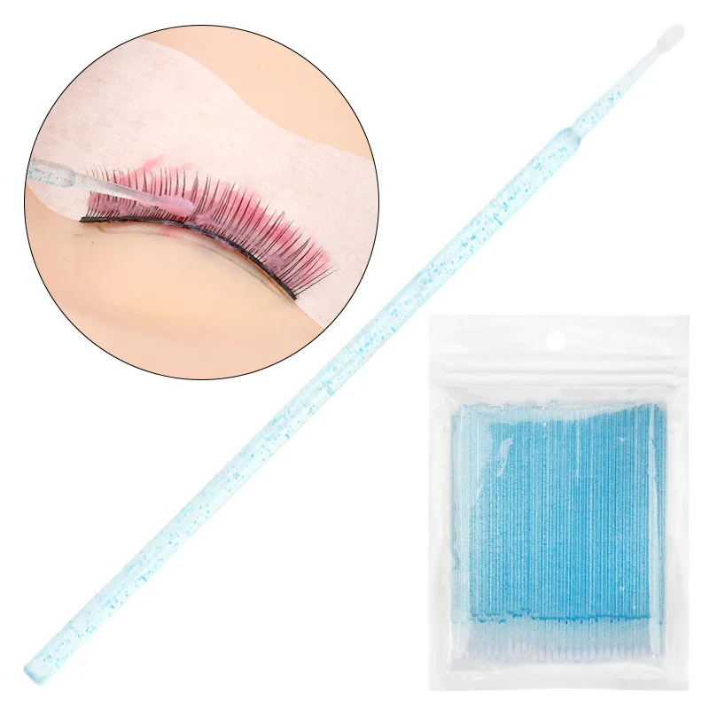 100PCS Extension Brushes Lash  - Eyelash Extension Remover reseña y precio