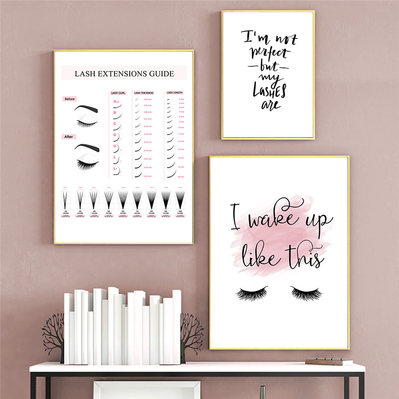 Lash Extensions Guide Poster M - Eyelash Extension Quotes reseña y precio