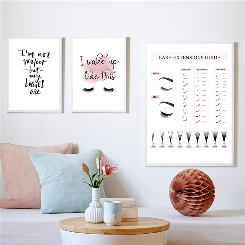 Lash Extensions Guide Poster M - Eyelash Extension Quotes reseña y precio