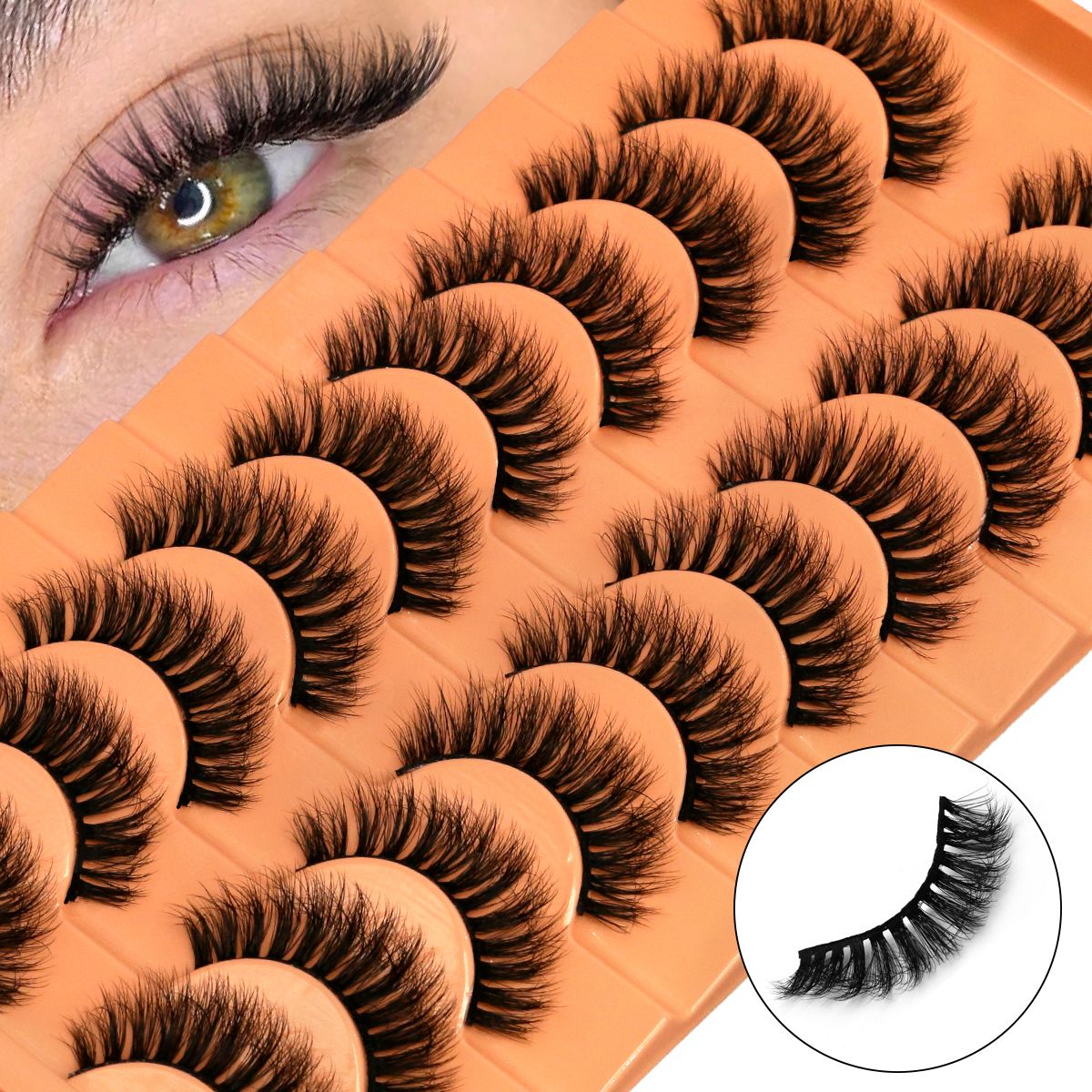 10 Pairs Lashes 6D Faux Mink E - Faux Mink Lash reseña y precio