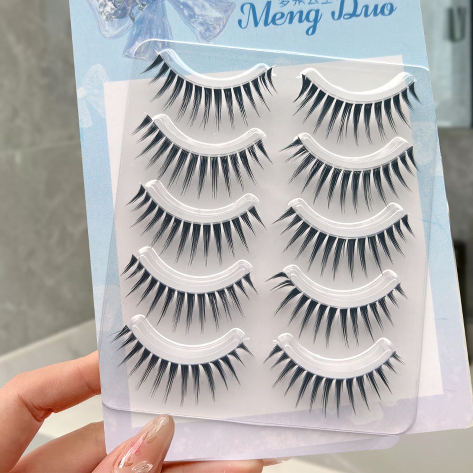 5 Pair One-Piece Thick Wispy F - Eyelash Extension Wispy Look reseña y precio