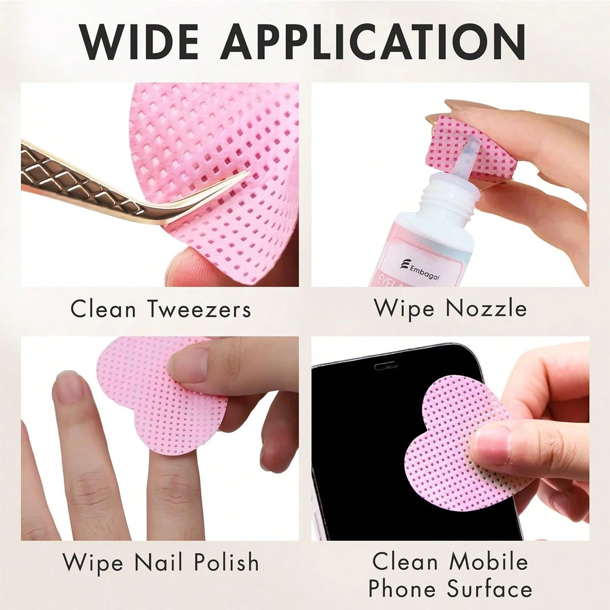 LINMANDA 200 Pieces of Lint-Fr - Eyelash Extension Remover reseña y precio
