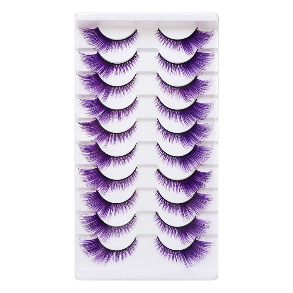 10 Pairs Colorful Colored Lash - Faux Mink Lash reseña y precio