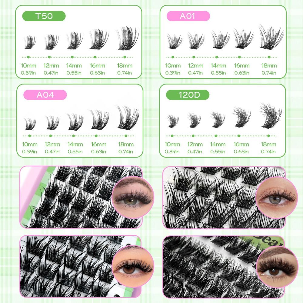 Natural Look False Eyelashes W - Eyelash Extension Wispy Look reseña y precio