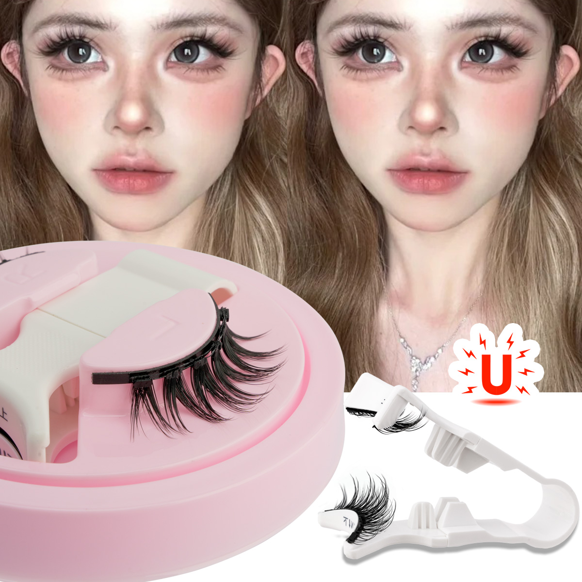 New 1 Pair Magnetic Eyelashes  - Faux Mink Lash reseña y precio