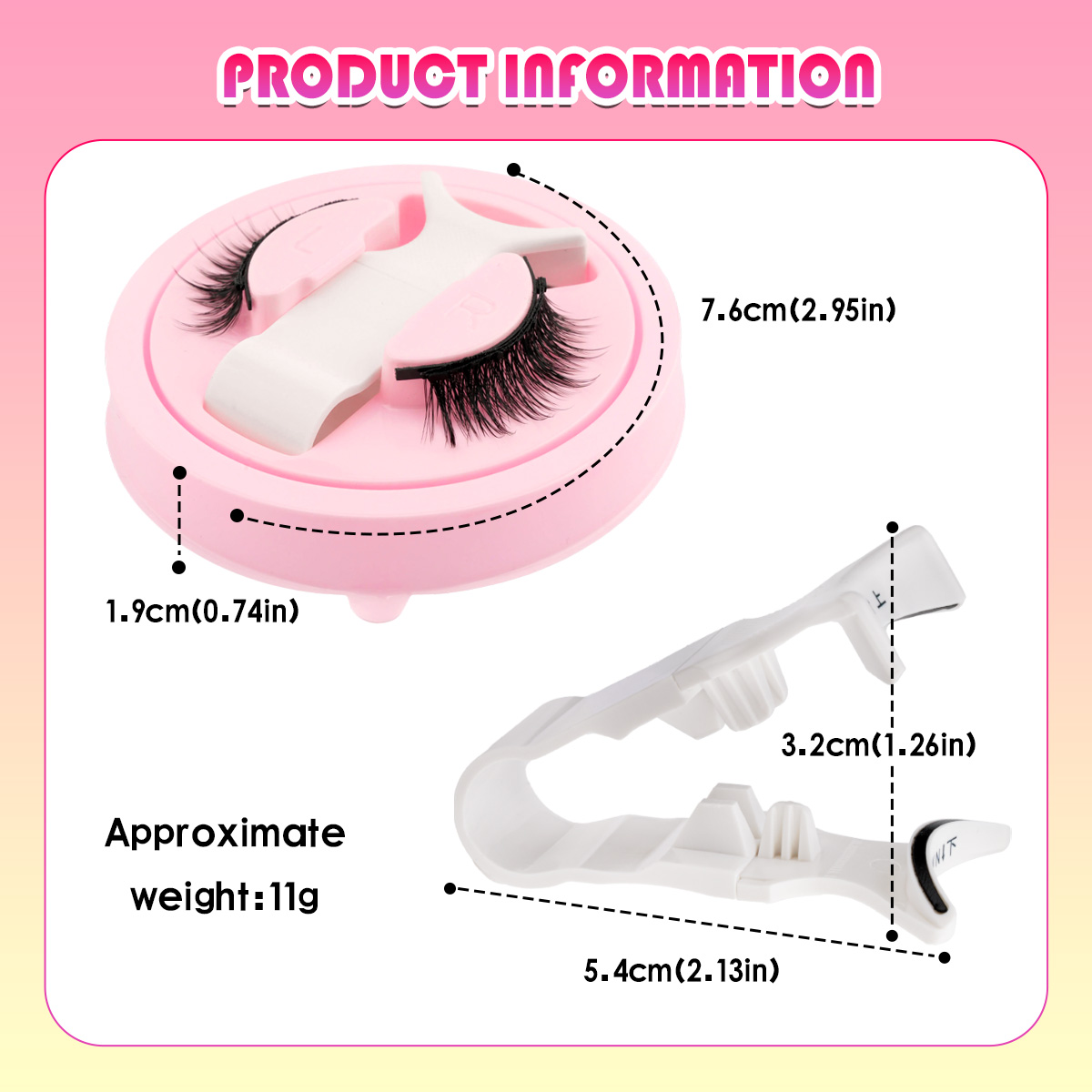 New 1 Pair Magnetic Eyelashes  - Faux Mink Lash reseña y precio