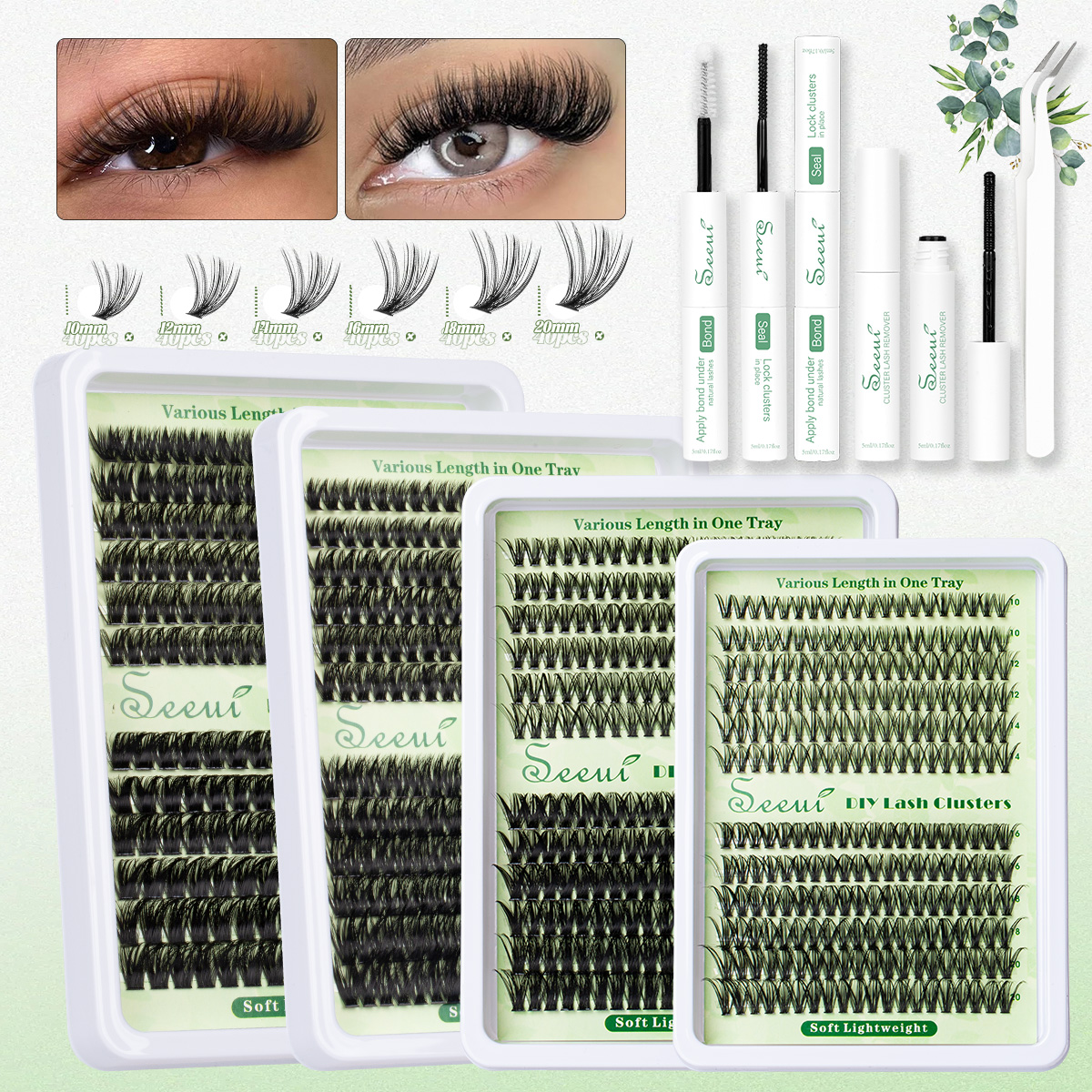 Cluster Lashes Kit Individual  - Faux Mink Lash reseña y precio