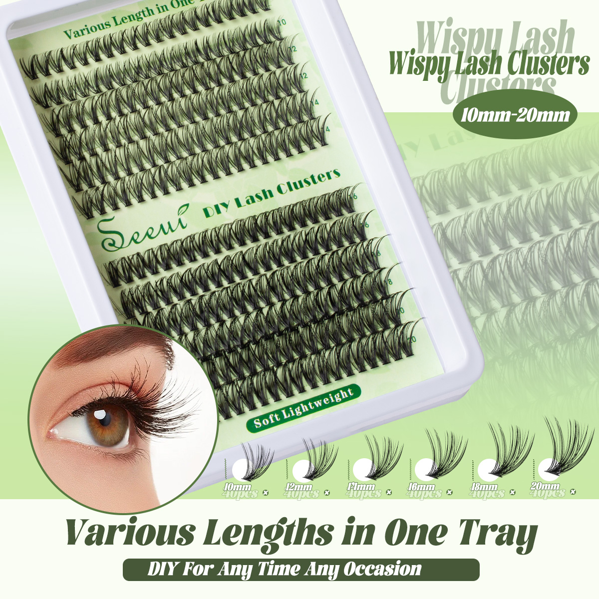 Cluster Lashes Kit Individual  - Faux Mink Lash reseña y precio