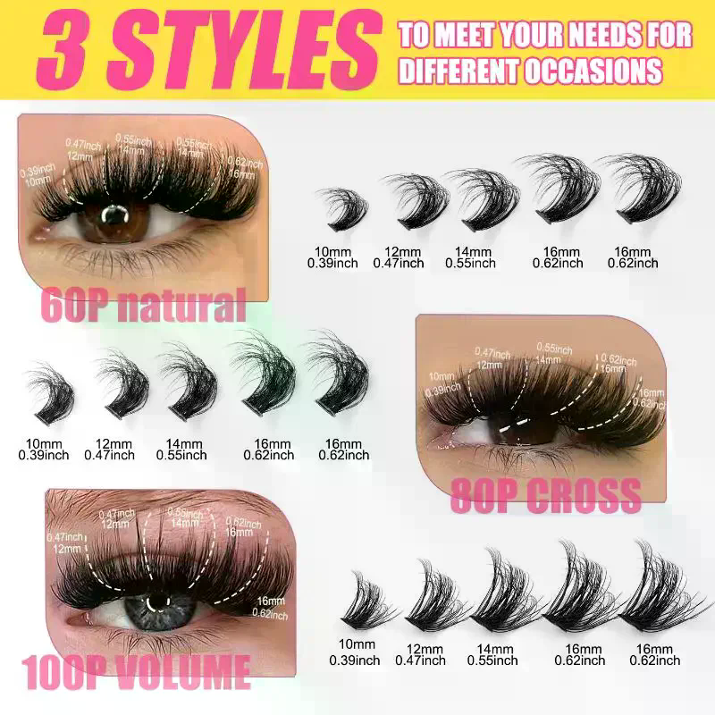 Cluster Lashes Kit Individual  - Faux Mink Lash reseña y precio