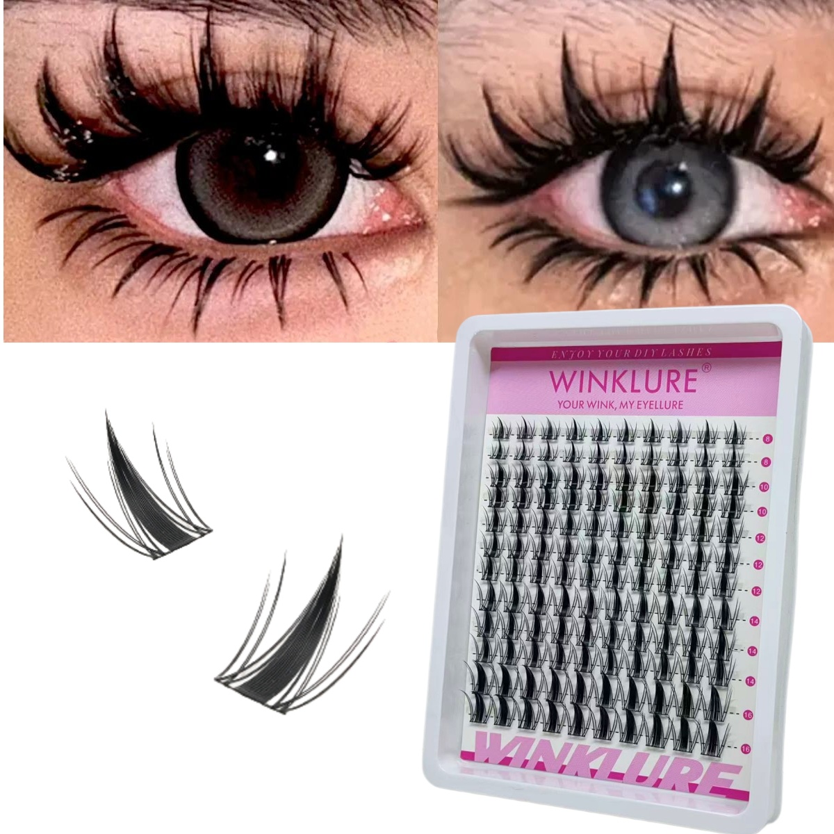 WINKLURE Fairy Lash Clusters N - Eyelash Extension Wispy Look reseña y precio