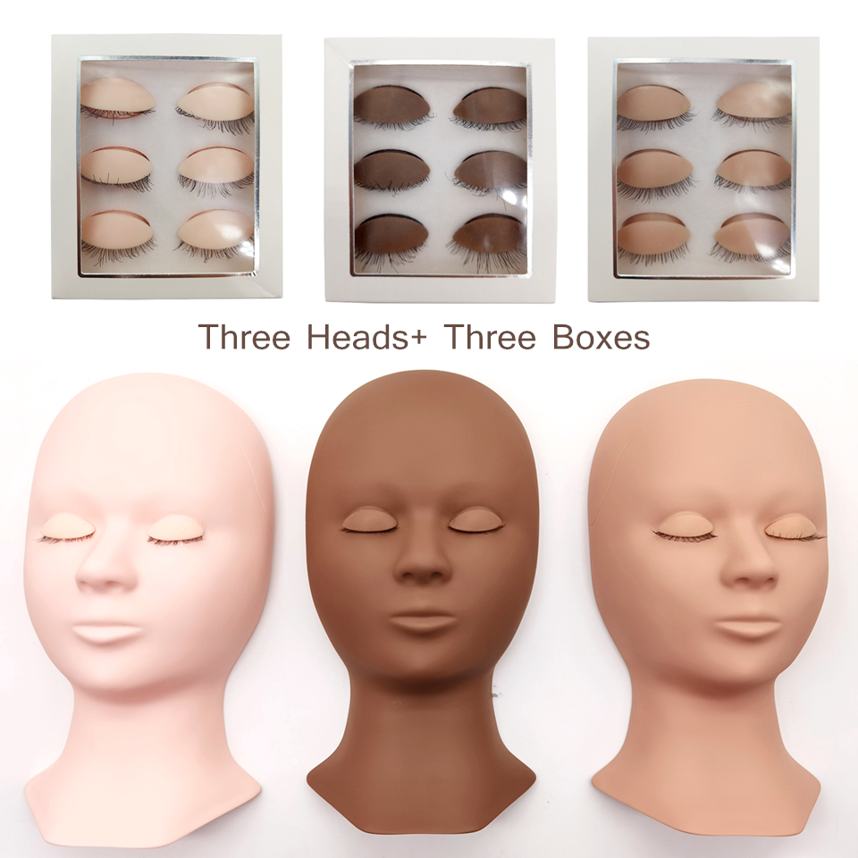 Silicone Head Training Mannequ - Eyelash Extension Remover reseña y precio