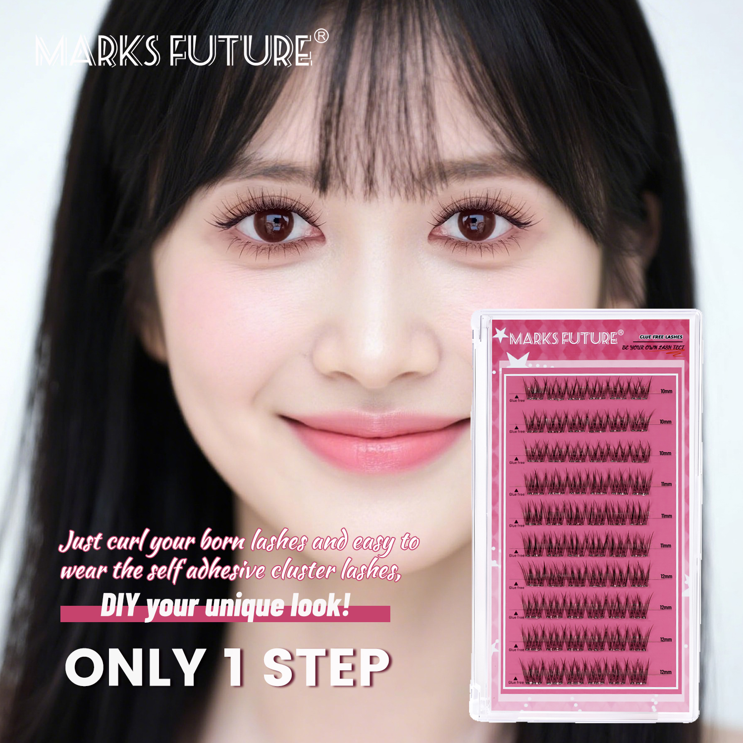 Self-Adhesive False Eyelashes  - Eyelash Extension Wispy Look reseña y precio
