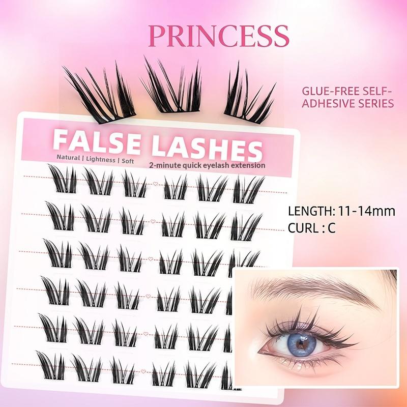 6 Rows Dense Natural False Eye - Eyelash Extensions reseña y precio