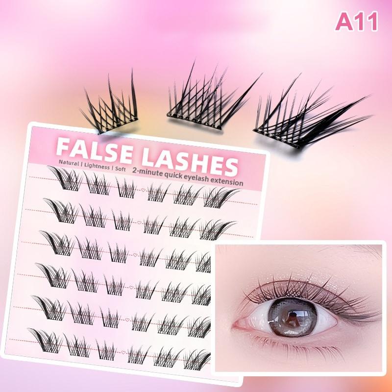 6 Rows Dense Natural False Eye - Eyelash Extensions reseña y precio