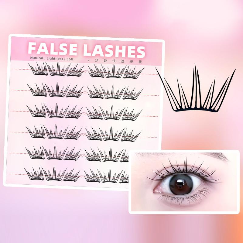 6 Rows Dense Natural False Eye - Eyelash Extensions reseña y precio