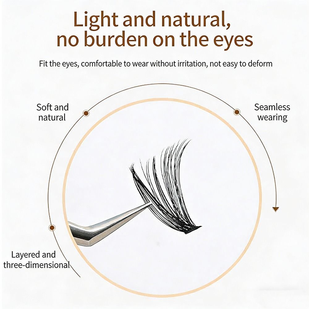 Natural Look False Eyelashes W - Eyelash Extension Wispy Look reseña y precio